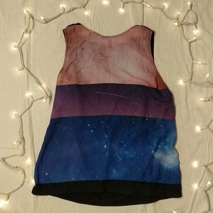 ‼️ Never Worn‼️Bisexual Space Tank Top